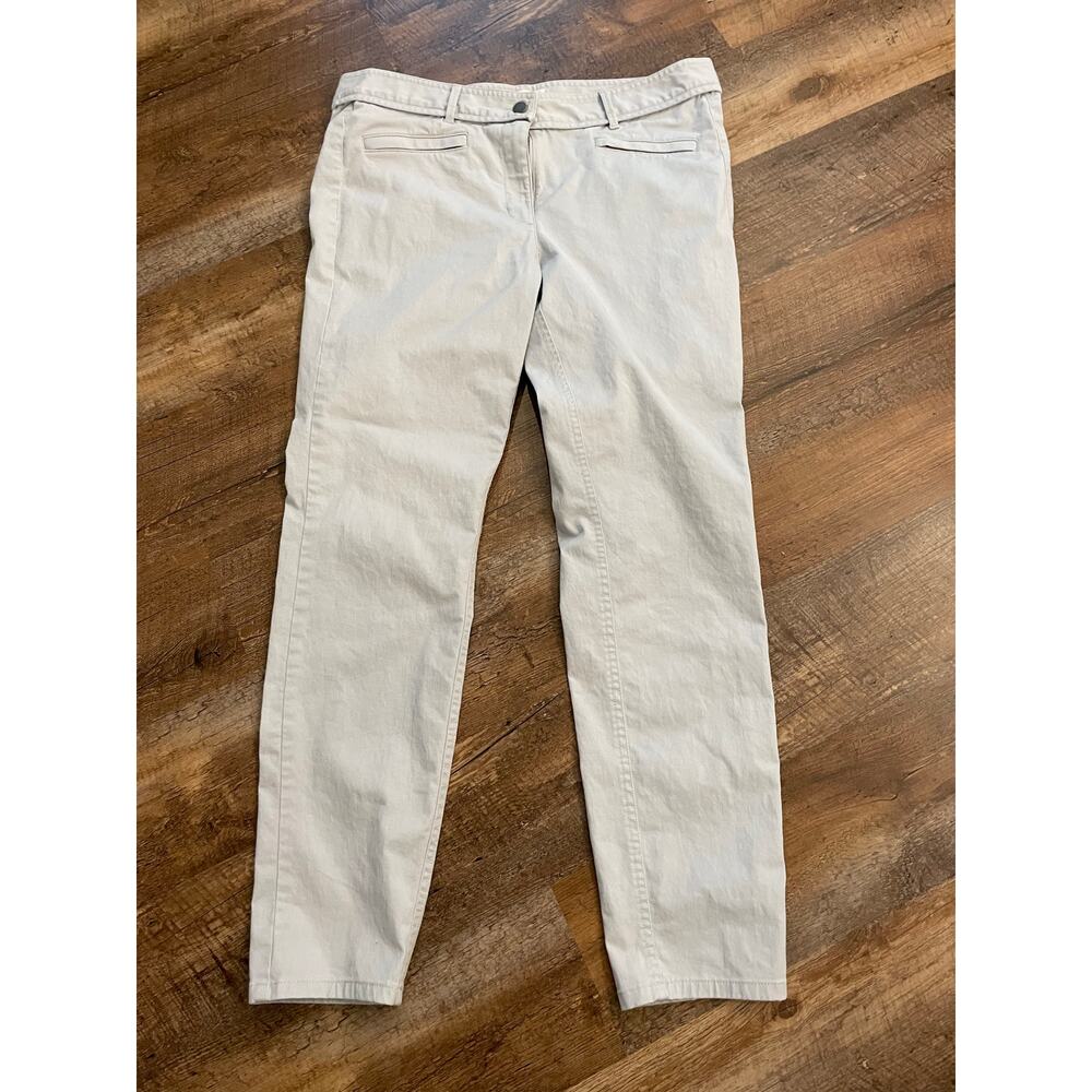 LOFT Cream Ankle Pants